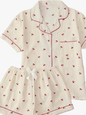 Cherry pajamas set